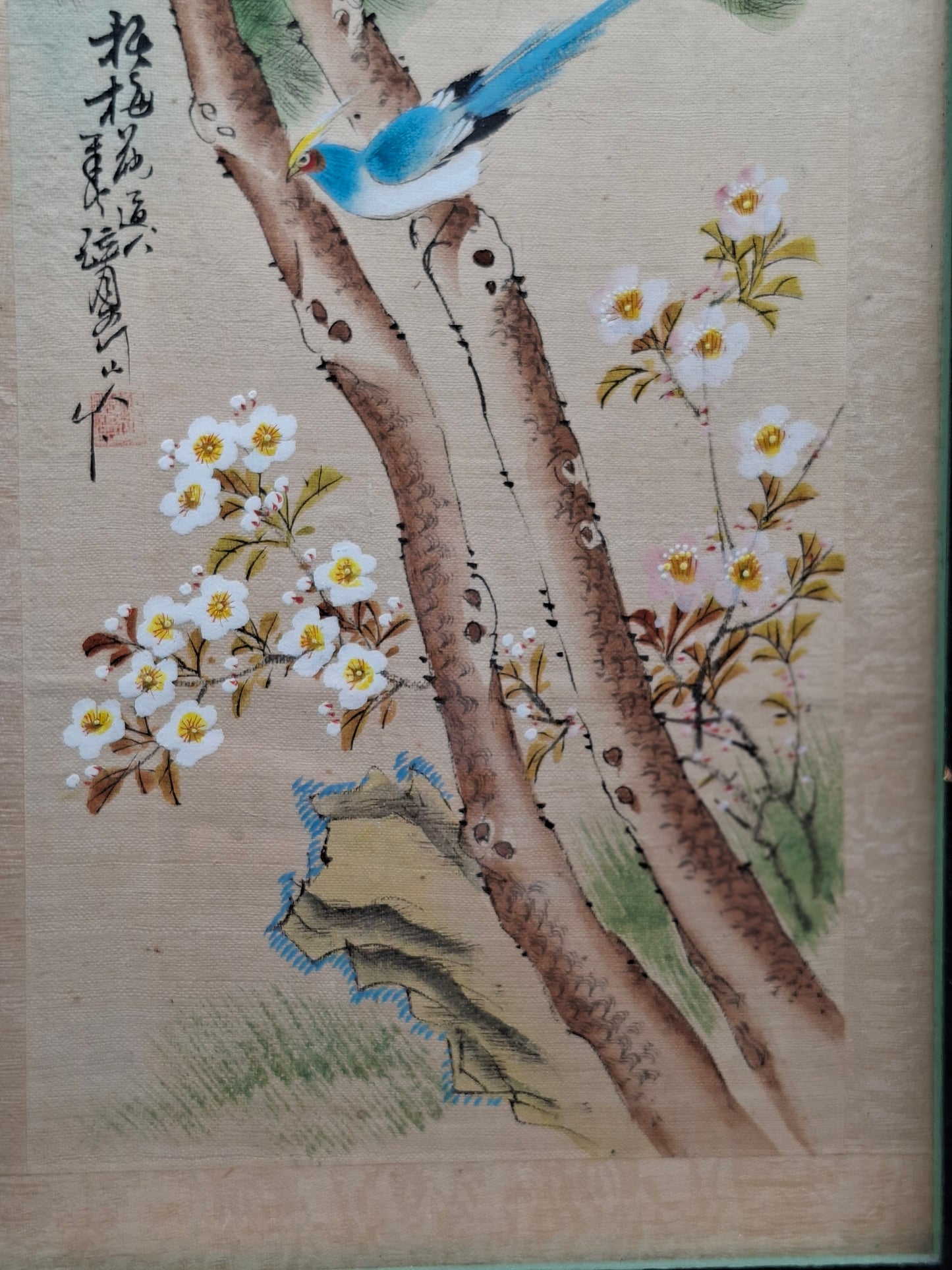 Chinees Zijdeschilderij – Symboliek van Natuur en Harmonie