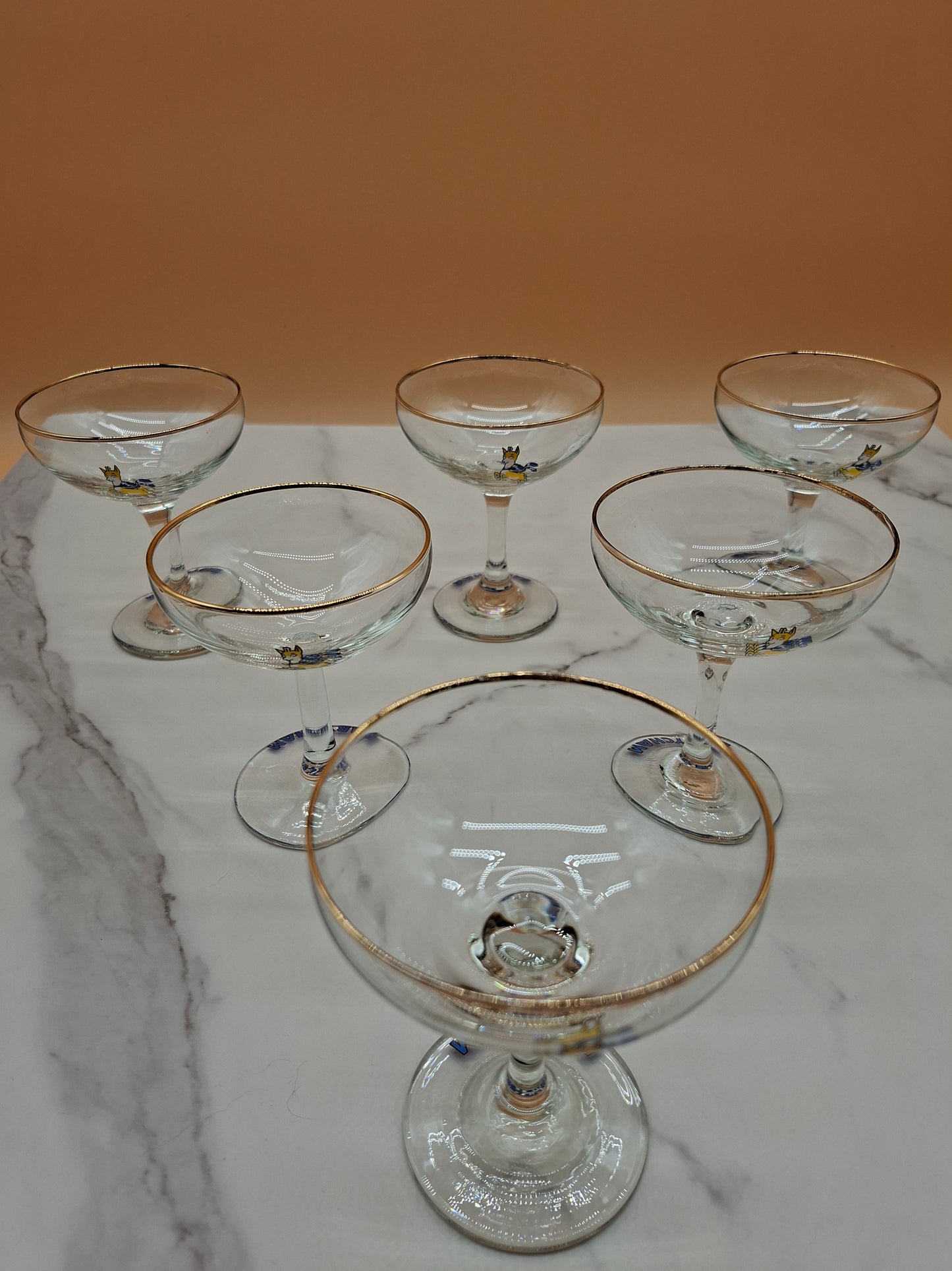Vintage Babycham Glazen – Set van 6