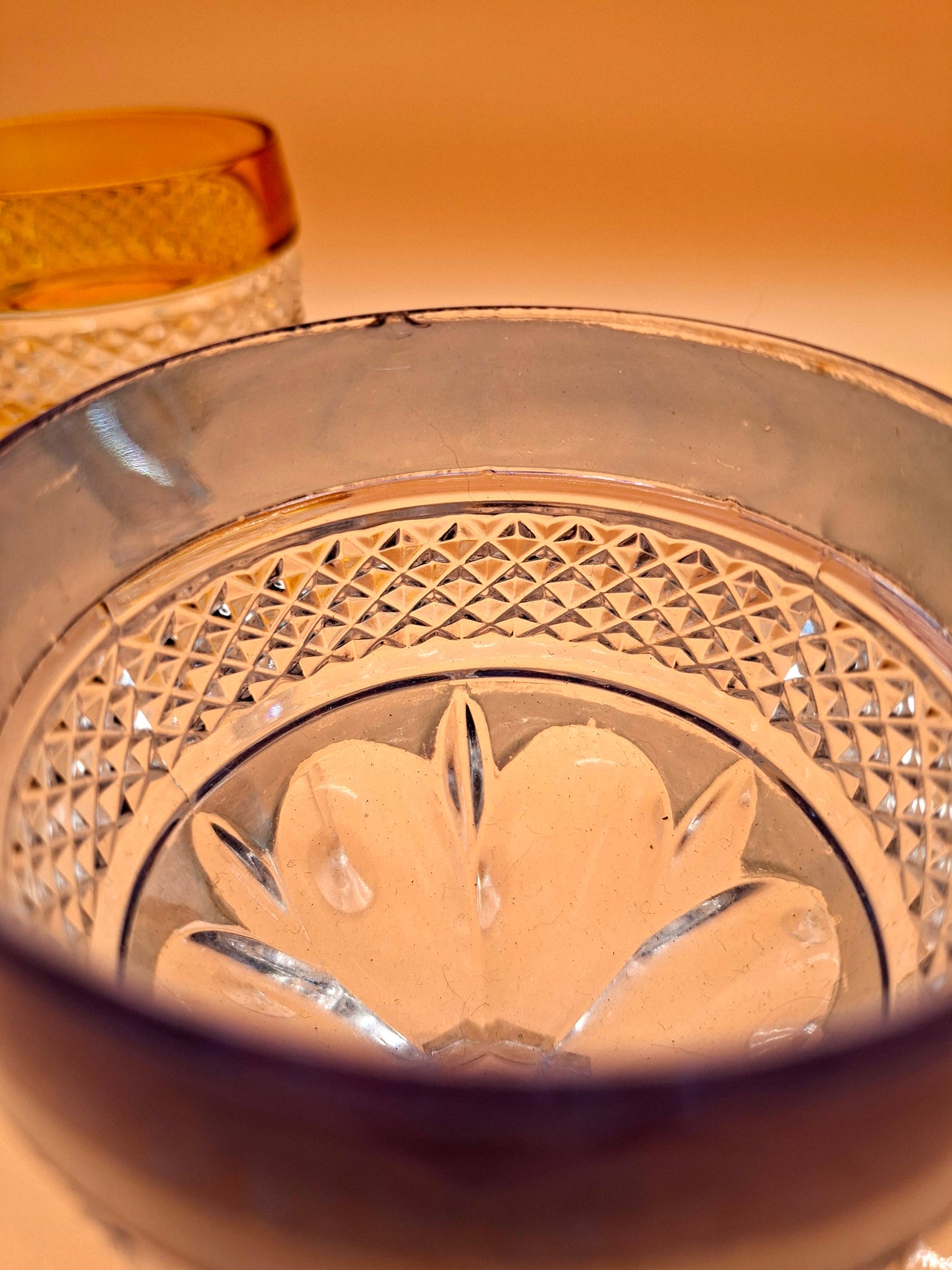 Vintage Hofbauer Kristallen Wijnglazen – Set van 4 | Kleurrijk Glaswerk uit de Jaren '50